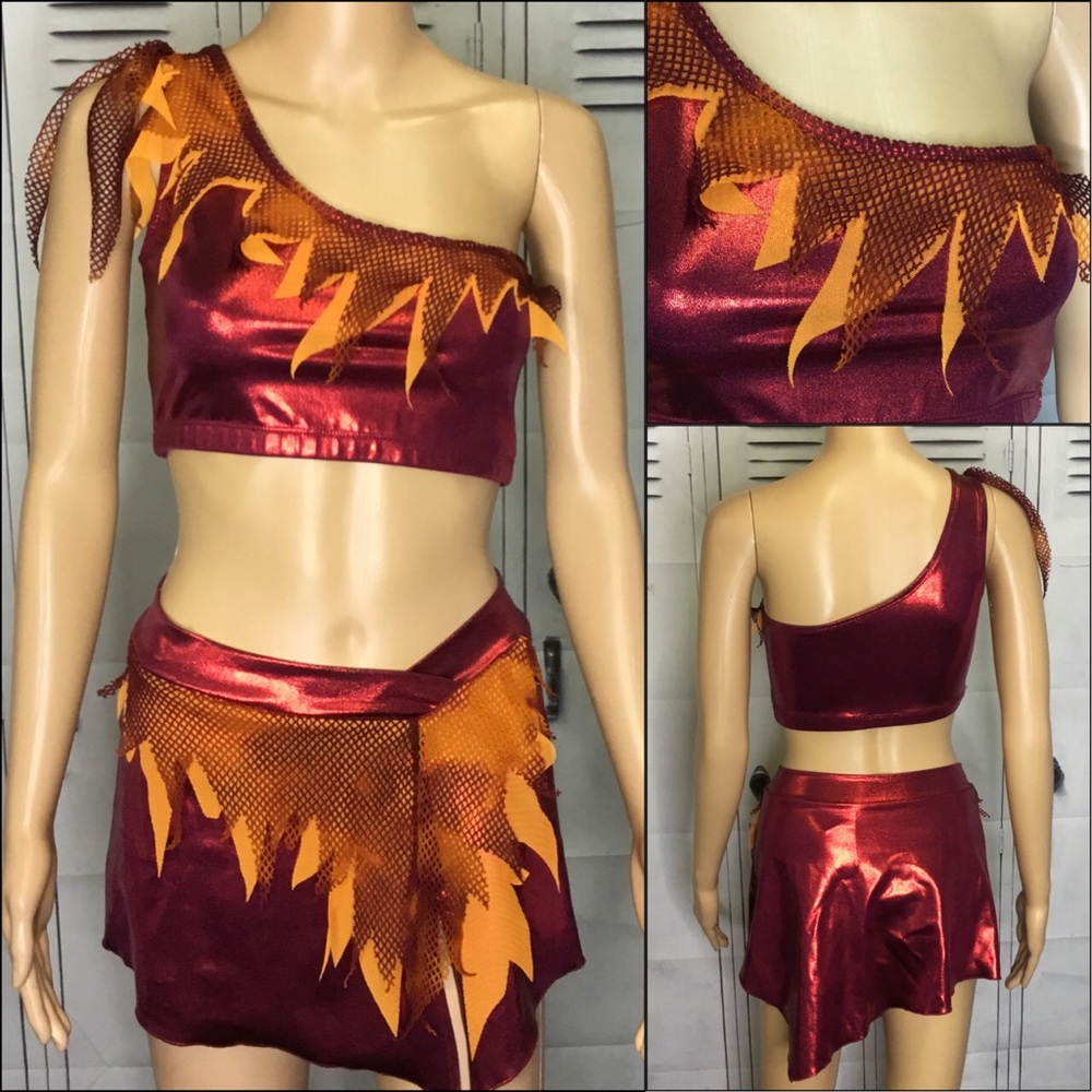 The line up fire pro dancers outfit adult med